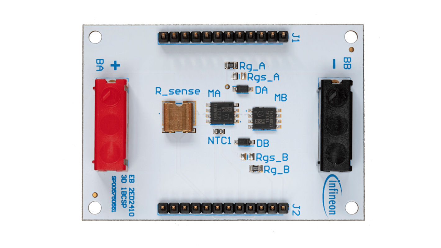 Carte d'évaluation Driver de MOSFET Carte mère d'évaluation 2ED2410-EM 24 V Gate Driver, Power MOSFET