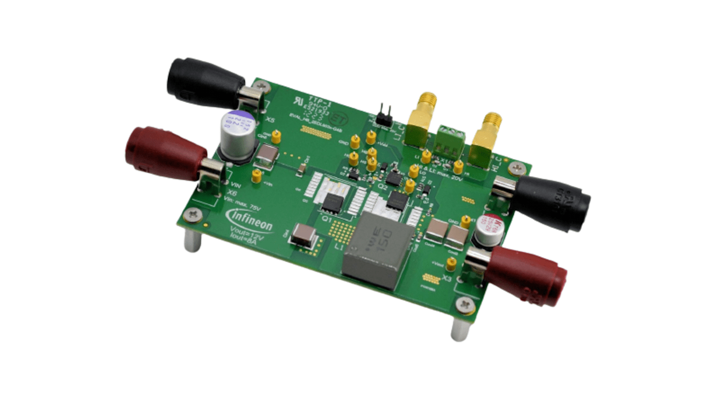 Placa de evaluación Controlador de motor Infineon Half-Bridge Buck Converter Evaluation Board Using the Eicedriver