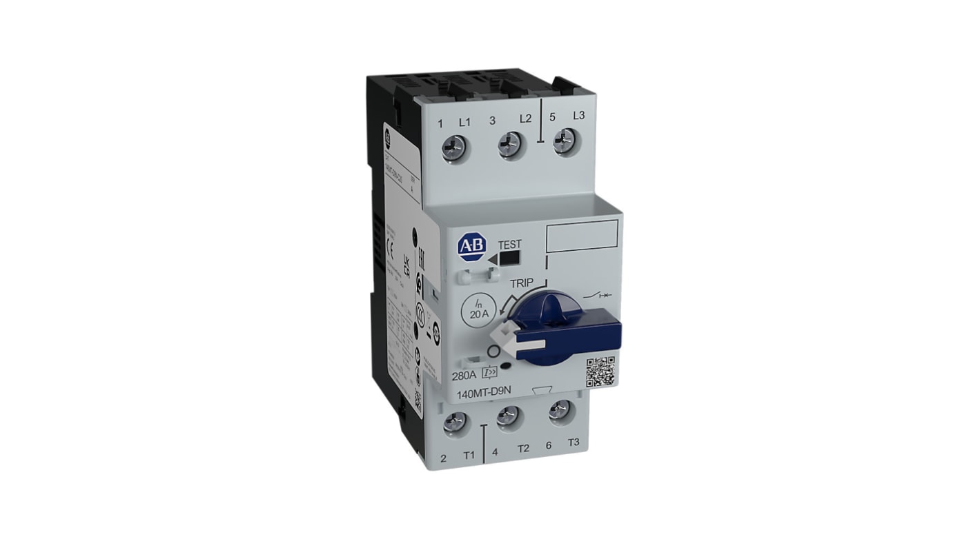 Unité de protection de moteur Rockwell Automation 140MT 400 mA, 690 V c.a.