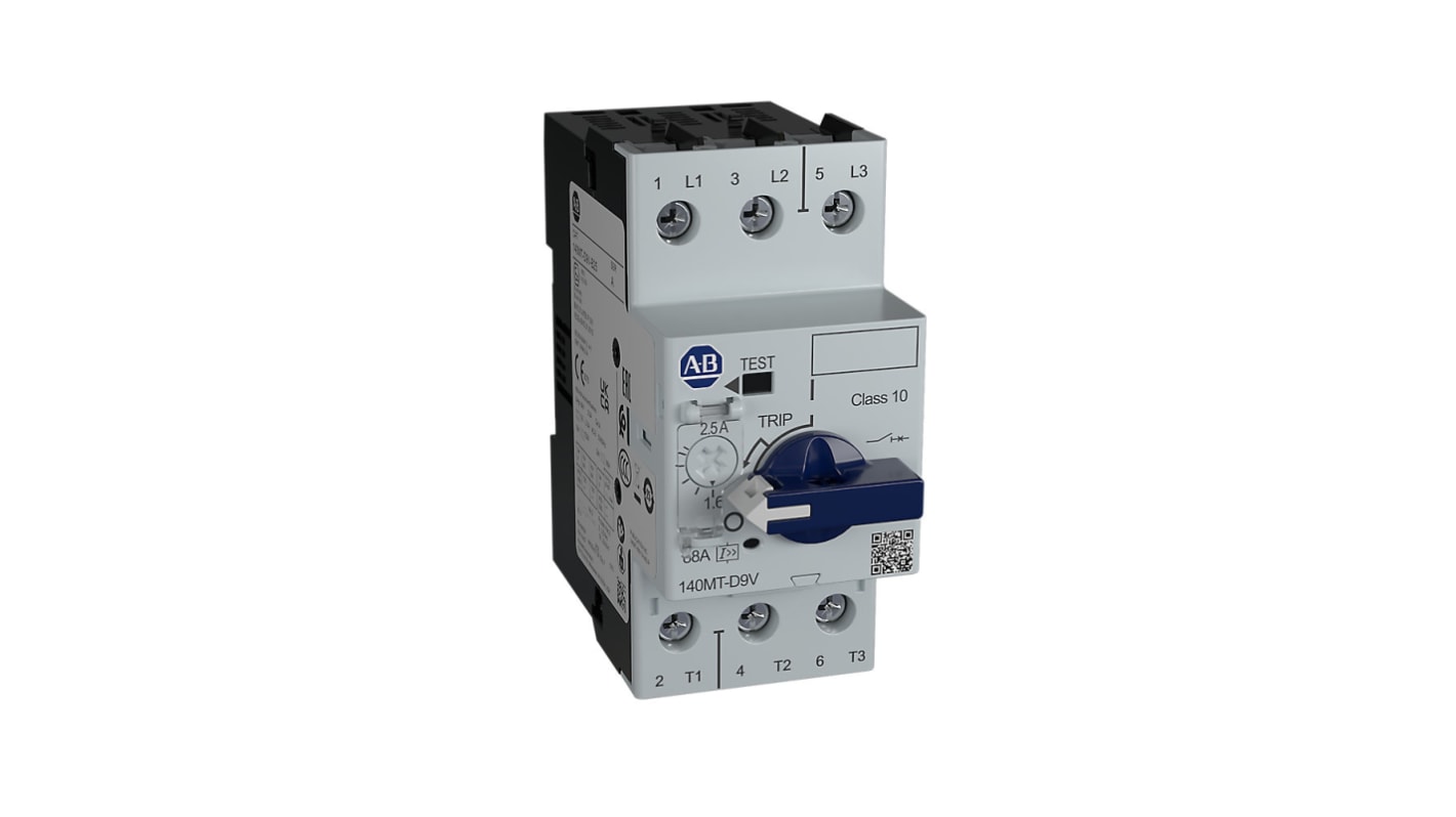 Rockwell Automation 6.3 A 140MT Motor Protection Circuit Breaker, 200 → 500 V ac