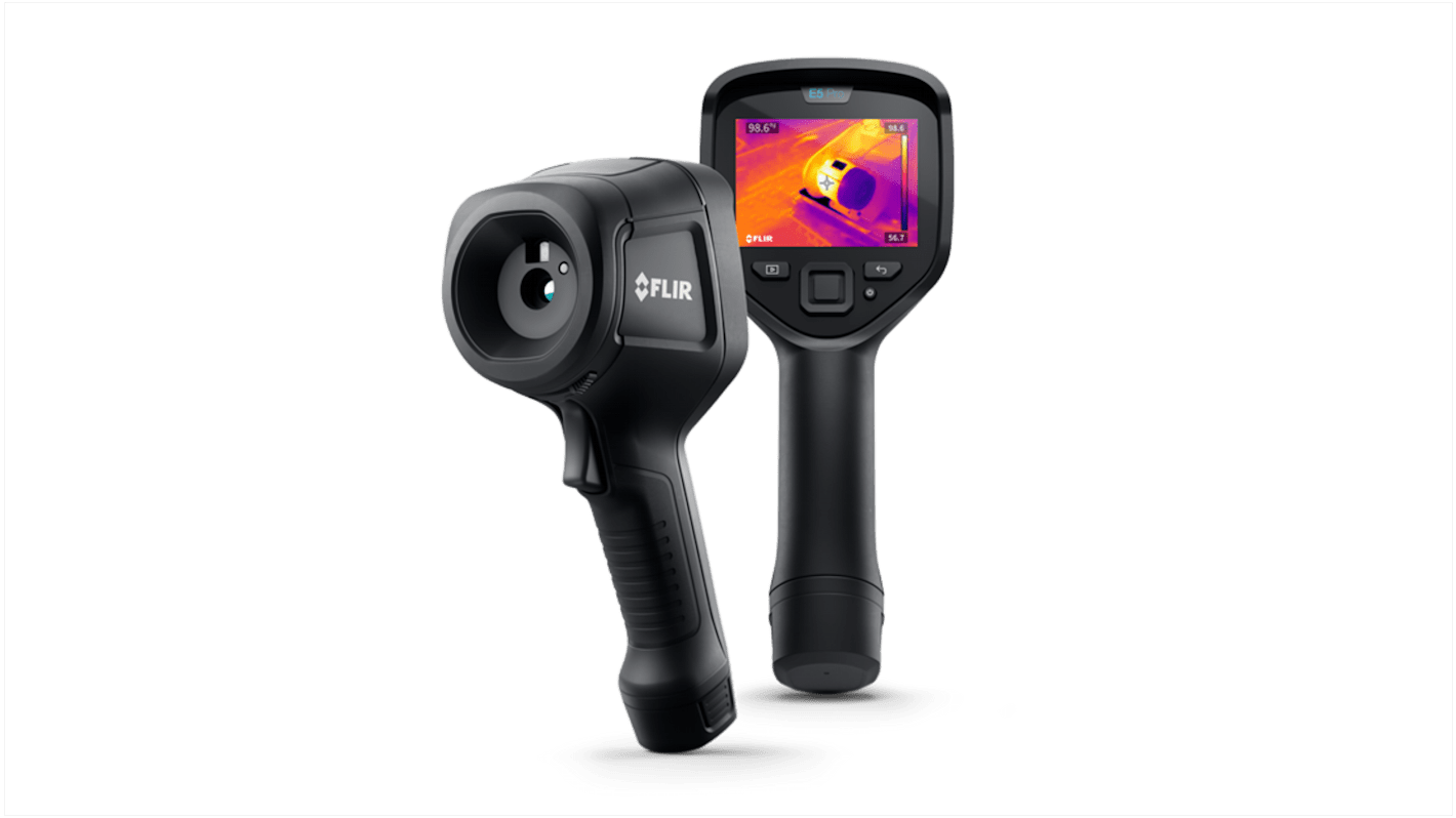 Cámara termográfica con WiFi FLIR E5 Pro, -20 → +400 °C, resolución IR 160 x 120píxel, sin enfoque