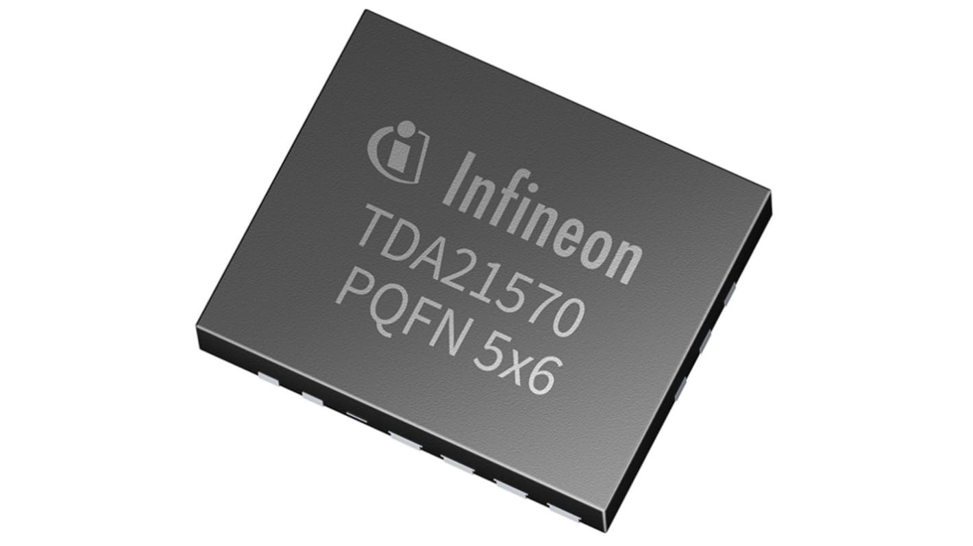 Convertidor dc-dc TDA21570AUMA1, Regulador restador de tensión, 70A PQFN, 42 pines, 1,5 MHz