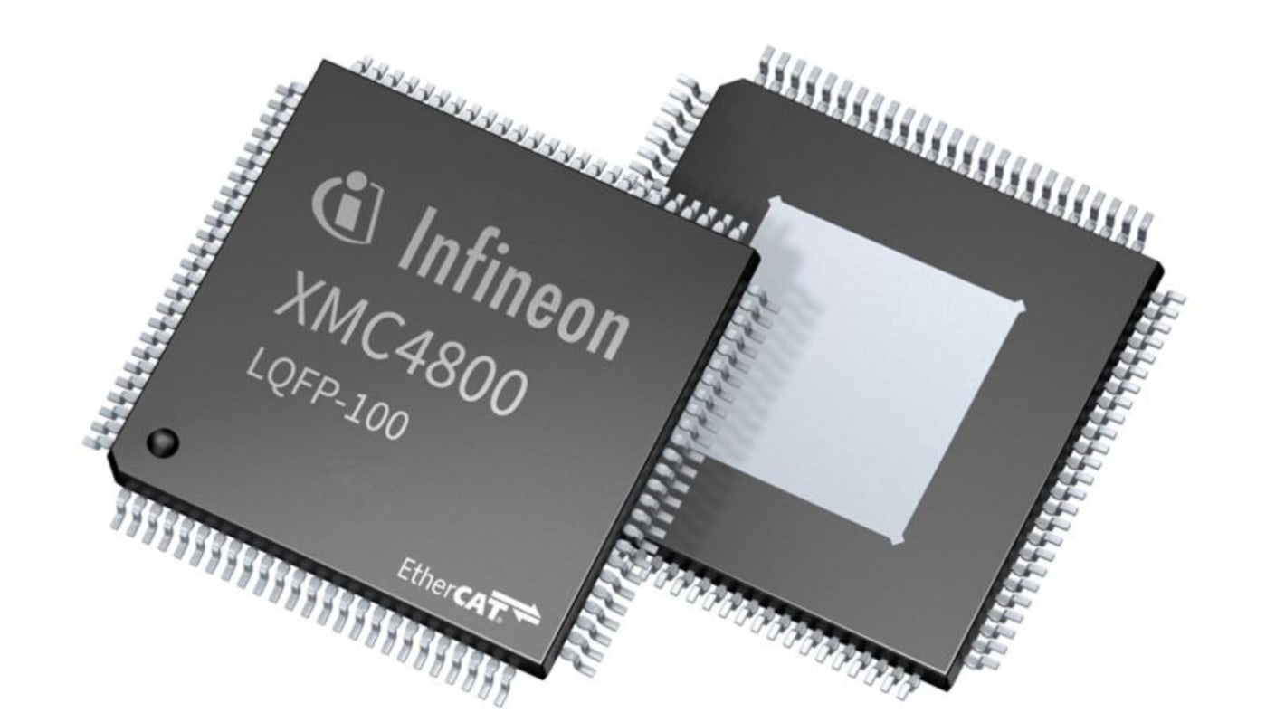 Mikrokontroler Infineon XMC4800 LFBGA 100-pinowy Montaż powierzchniowy ARM Cortex M4 2,048 MB 32bit 144MHz Flash