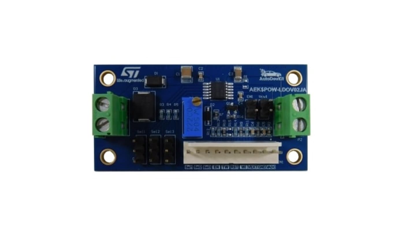 Placa de evaluación Placa de evaluación STMicroelectronics Automotive Grade LDO With Configurable Output Voltage And