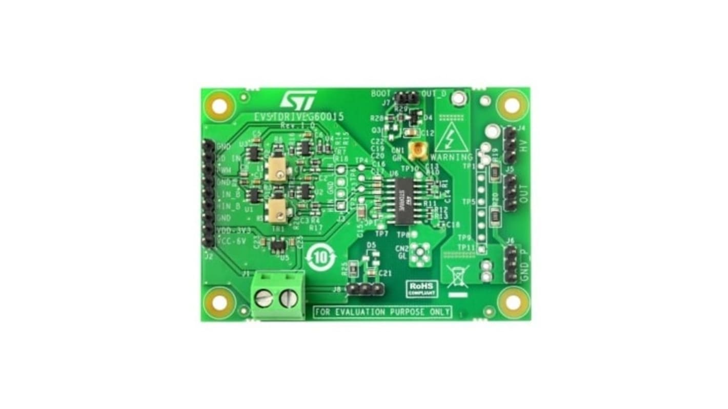 Placa de demostración Controlador de puerta IGBT STMicroelectronics Demonstration Board - EVSTDRIVEG60015