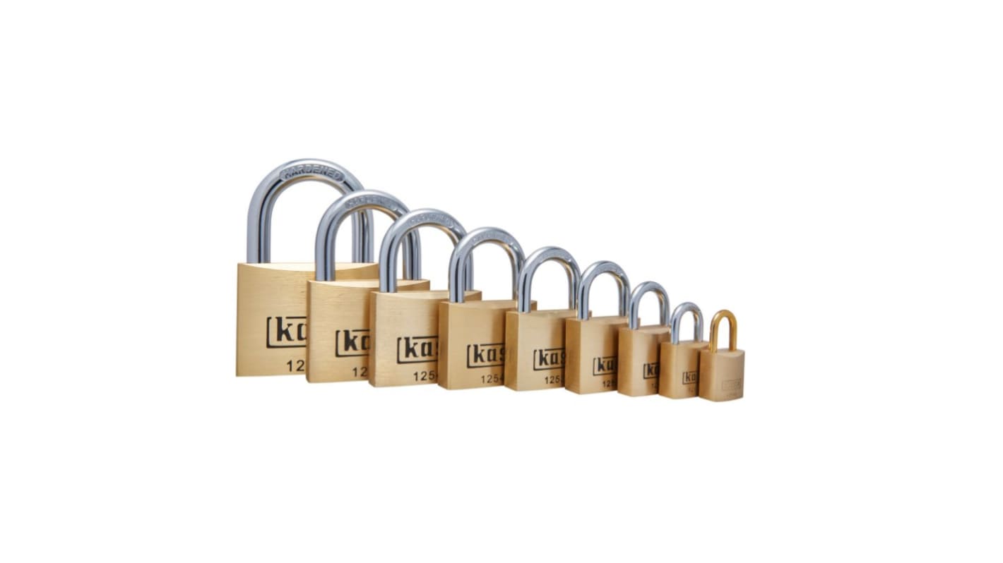 K12540L63A1 Kasp Clamping Weatherproof Brass Padlock, Keyed Alike