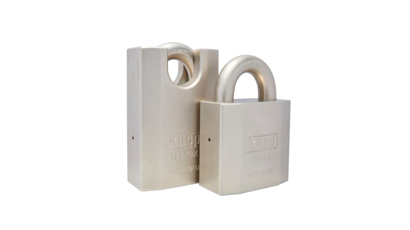 Kasp Padlock Weatherproof Steel Security Padlock, 27mm Shackle, 70mm Body