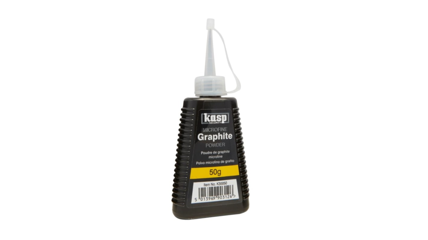 Kasp Microfine Graphite Powder Schmierstoff Graphit, Flasche 50 g