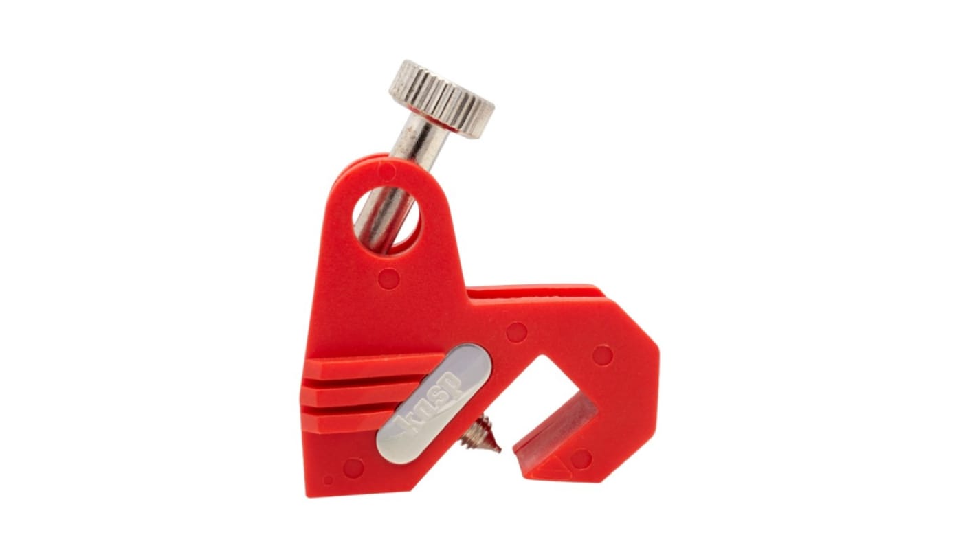 Kasp Halter Typ Sicherungs-Verriegelungsvorrichtung, Sicherungsautomat, 1-fach Verriegelung, Ø 7.5mm, Rot