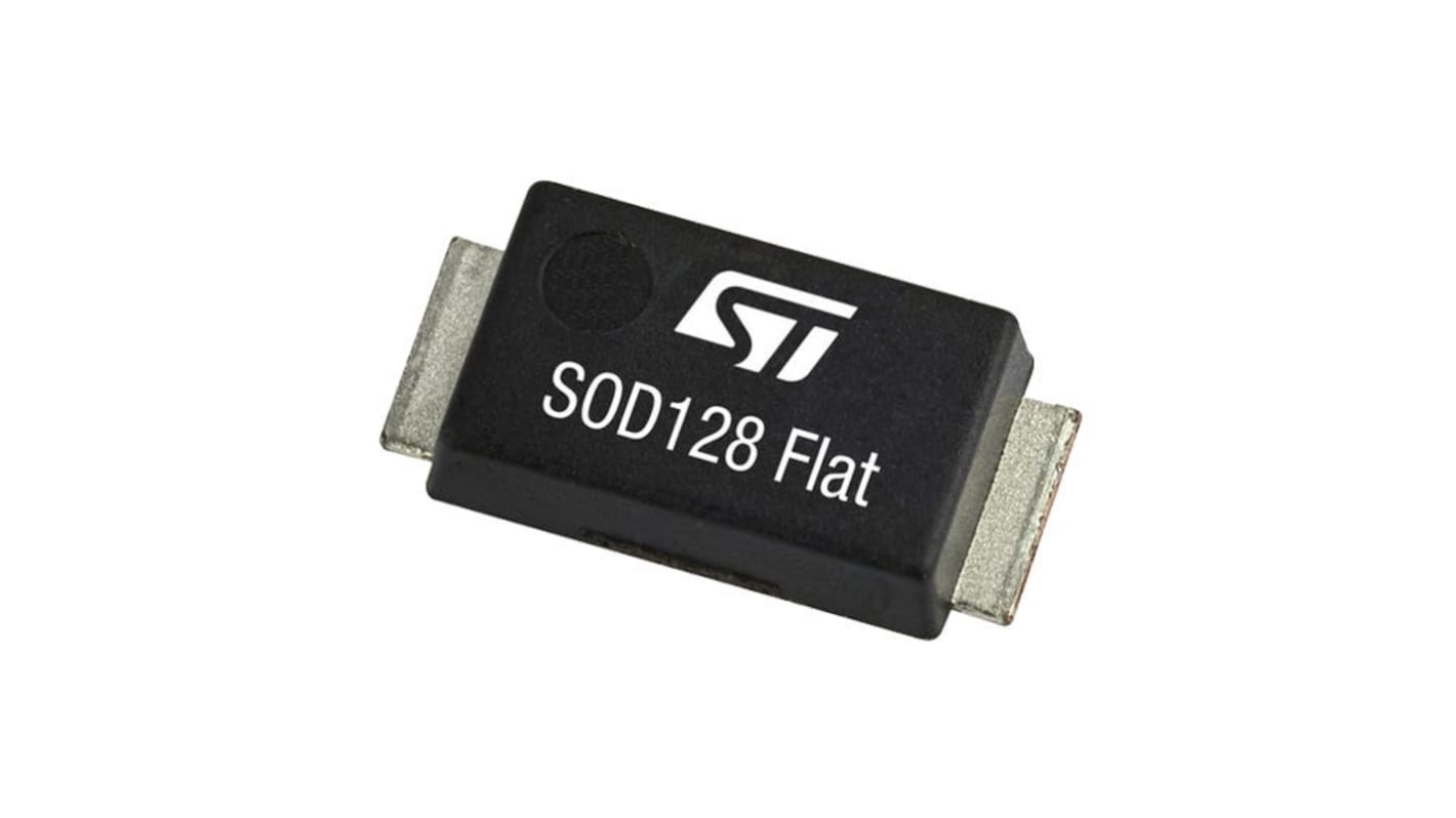 STMicroelectronics 100V 2A, Schottky Rectifier & Schottky Diode, 2-Pin ECOPACK STPST2H100AF