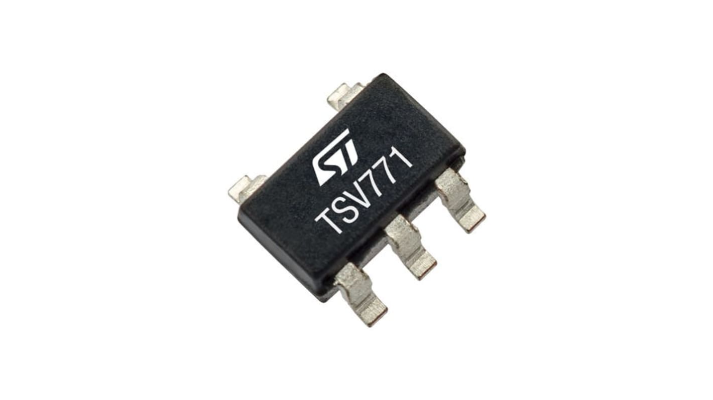STMicroelectronics オペアンプ, 表面実装, 1回路, デュアル電源, TSV771IYLT