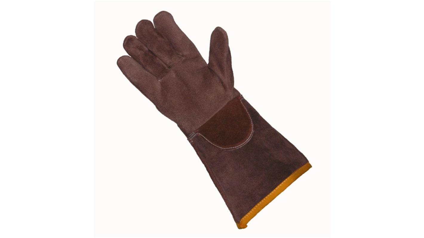 Liscombe Brown Leather Safety Work Gloves