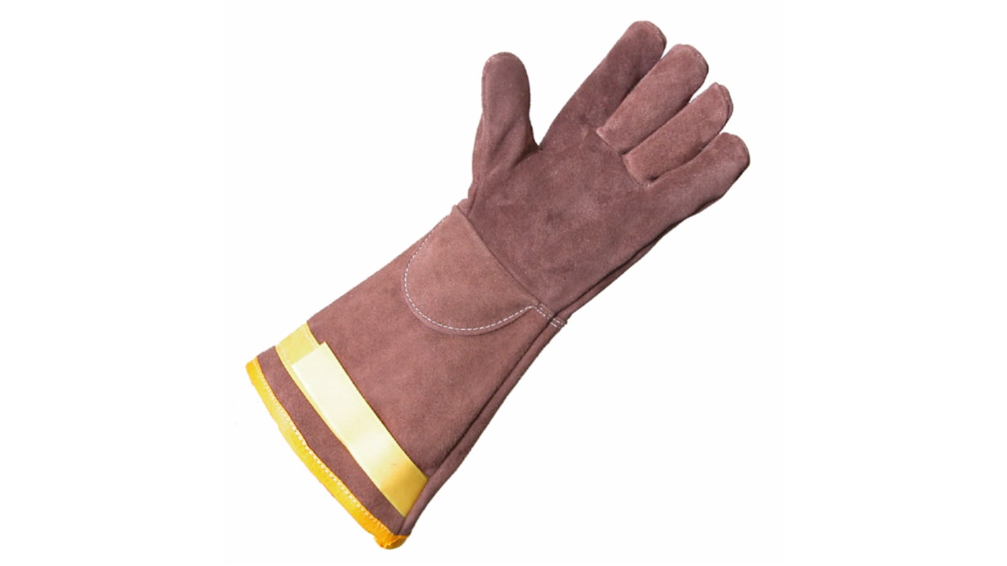 Liscombe Brown Leather Safety Work Gloves