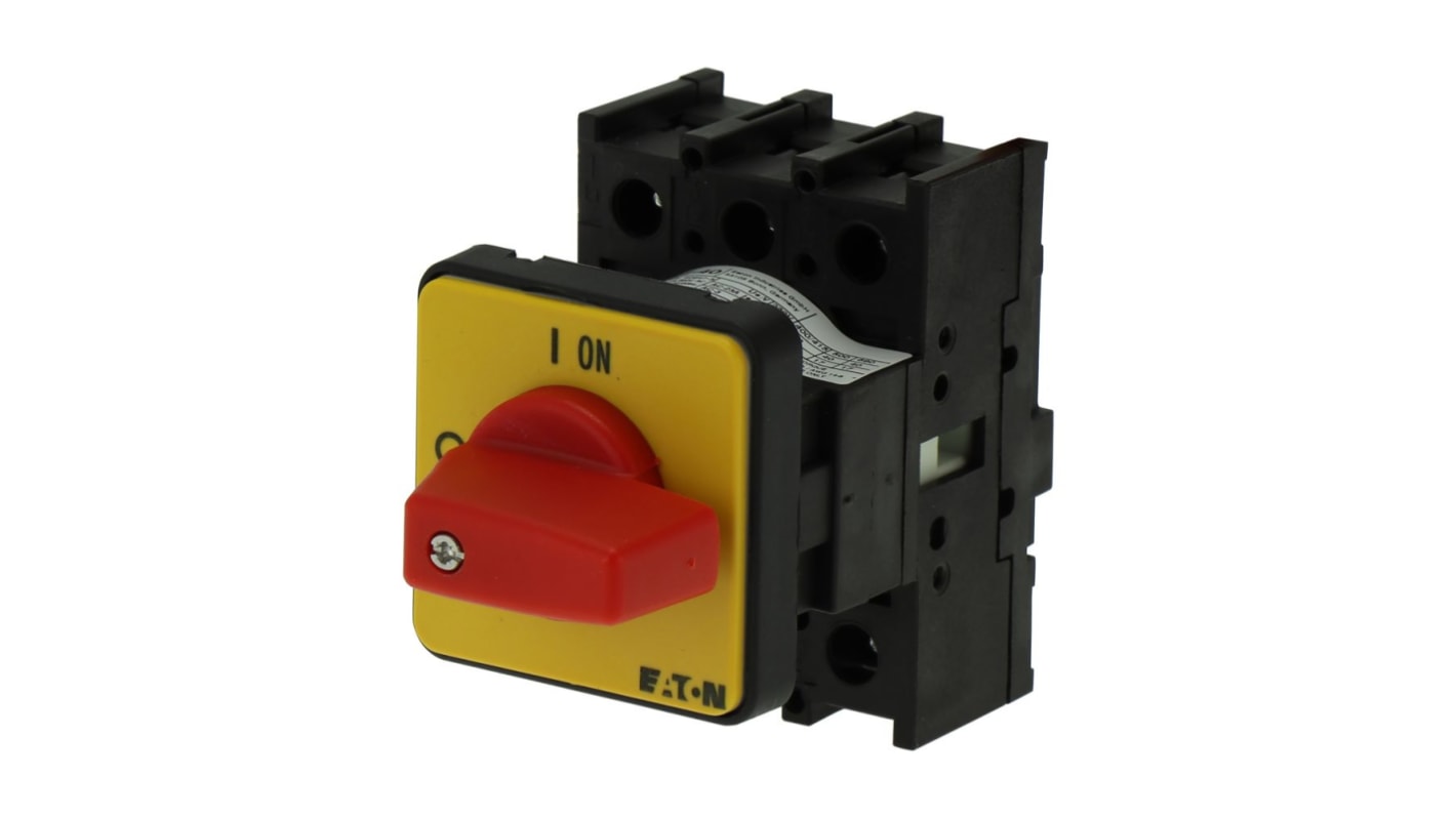 Eaton 3 Pole Flush Mount Isolator Switch - 40A Maximum Current, 15kW Power Rating, IP65