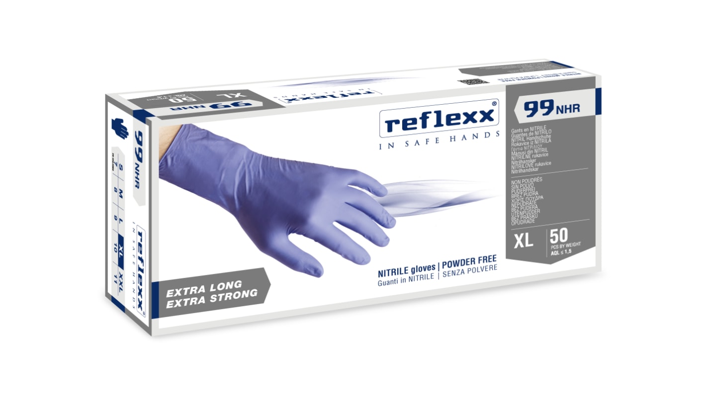 Guanti monouso in Nitrile REFLEXX SPA, taglia XL, conf. da 50