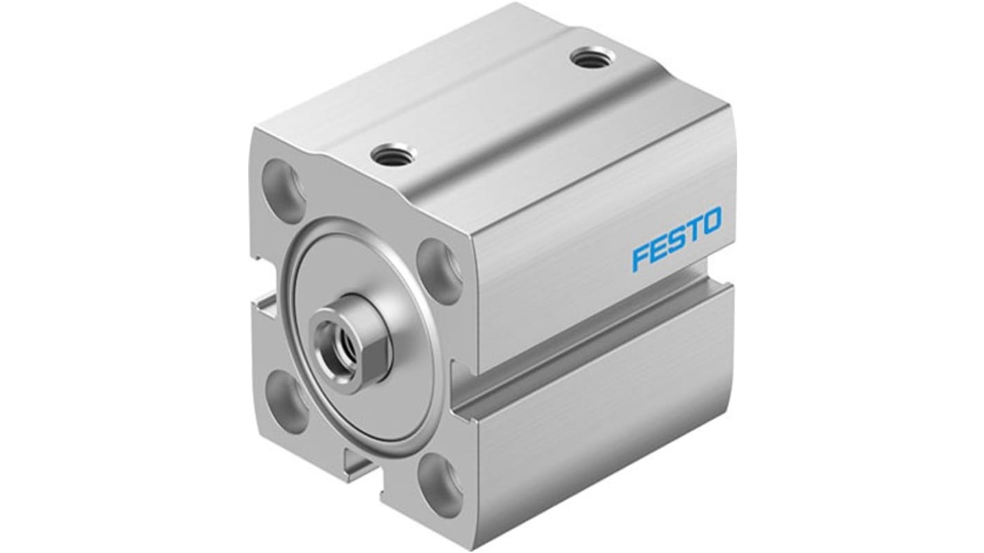 Festo Pneumatic Compact Cylinder - ADN-S-25, 25mm Bore, 10mm Stroke, ADN Series, Double Acting