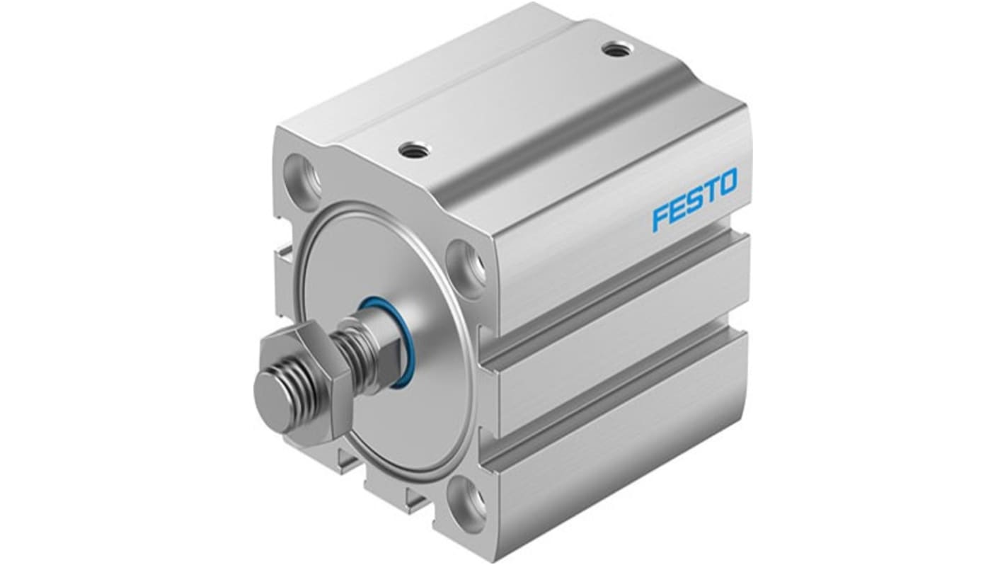 Festo Pneumatic Compact Cylinder - ADN-S-40, 40mm Bore, 25mm Stroke, ADN Series, Double Acting