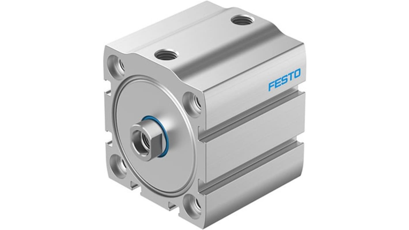 Festo Pneumatic Compact Cylinder - ADN-S-50, 50mm Bore, 15mm Stroke, ADN Series, Double Acting