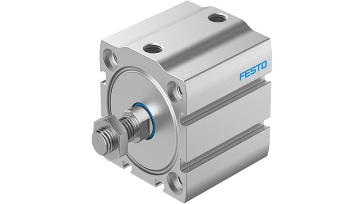 Festo Pneumatic Compact Cylinder - ADN-S-50, 50mm Bore, 40mm Stroke, ADN Series, Double Acting