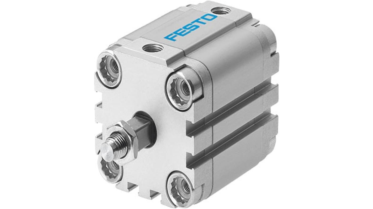 Festo Pneumatic Compact Cylinder - ADVULQ-100-20, 100mm Bore, 20mm Stroke, ADVULQ Series, Double Acting