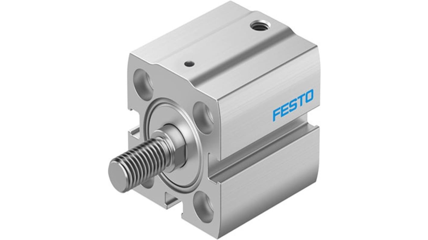 Festo Pneumatic Compact Cylinder - AEN-S-20, 20mm Bore, 10mm Stroke, AEN Series, Single Acting