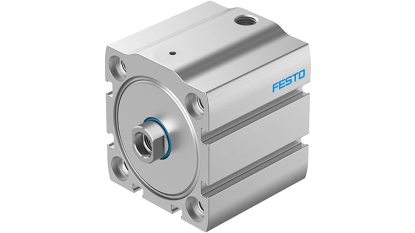 Festo Pneumatic Compact Cylinder - AEN-S-50, 50mm Bore, 10mm Stroke, AEN Series, Single Acting