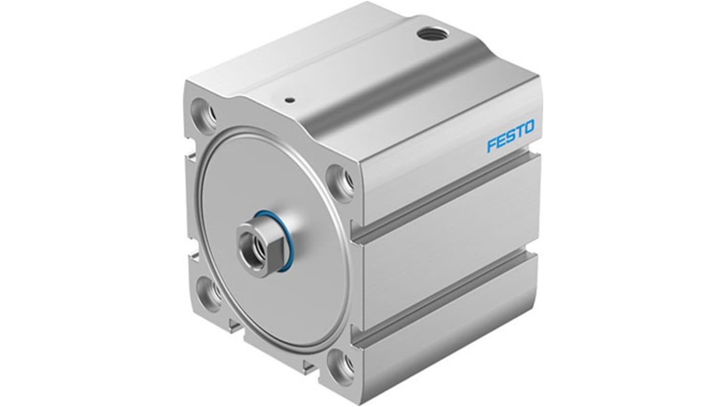 Festo Pneumatic Compact Cylinder - AEN-S-63, 63mm Bore, 10mm Stroke, AEN Series, Single Acting