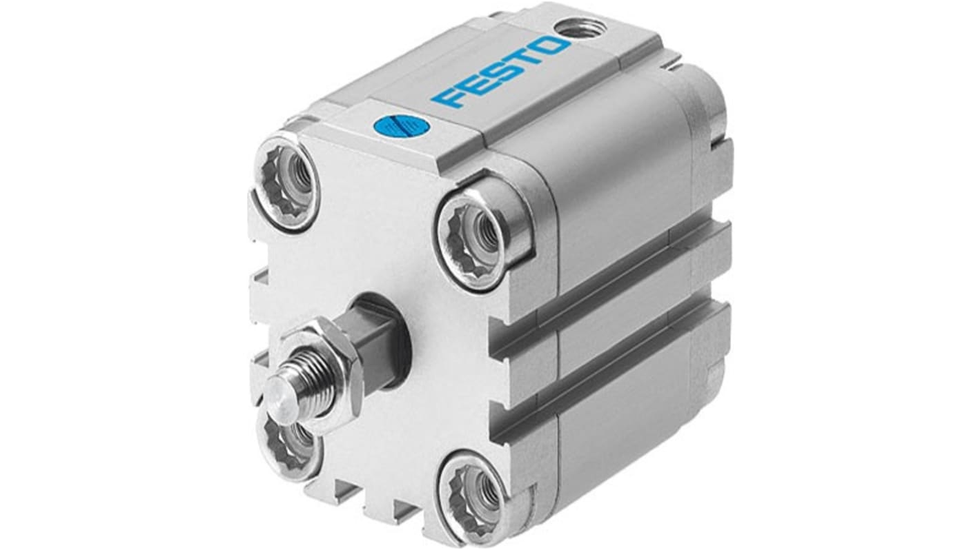 Festo Pneumatic Compact Cylinder - AEVULQ-100-10, 100mm Bore, 10mm Stroke, AEVULQ Series, Single Acting