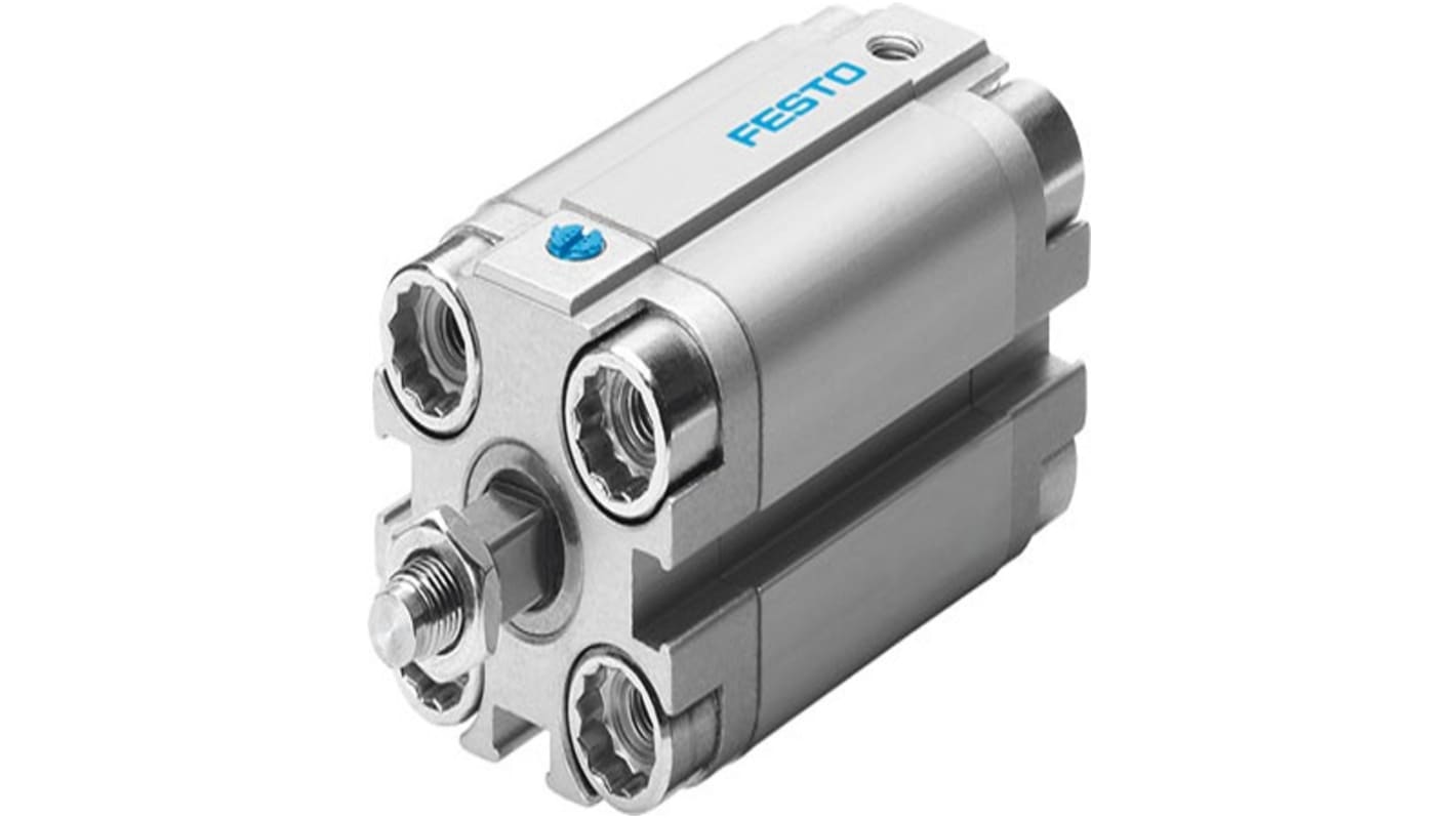 Festo Pneumatic Compact Cylinder - AEVULQ-20-20, 20mm Bore, 20mm Stroke, AEVULQ Series, Single Acting