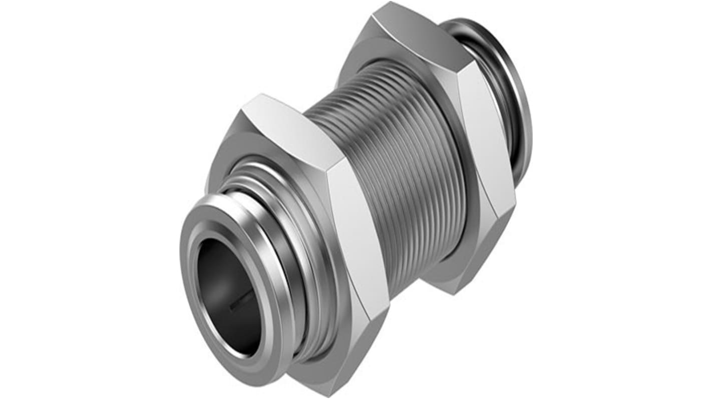 Festo NPQR Series Push-in Fitting, Push In 12 mm to Push In 12 mm, Tube-to-Tube Connection Style, NPQR-H-Q12