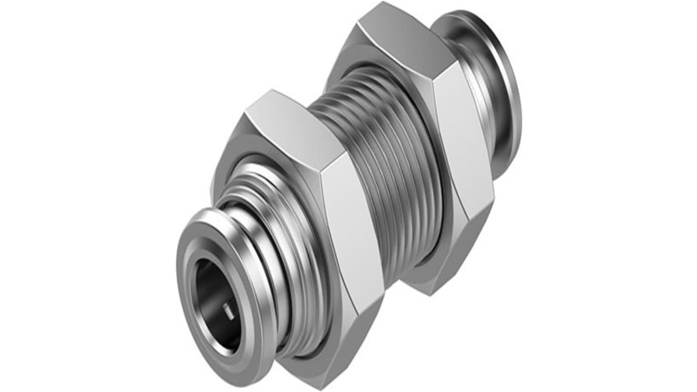 Festo NPQR Series Push-in Fitting, Push In 6 mm to Push In 6 mm, Tube-to-Tube Connection Style, NPQR-H-Q6