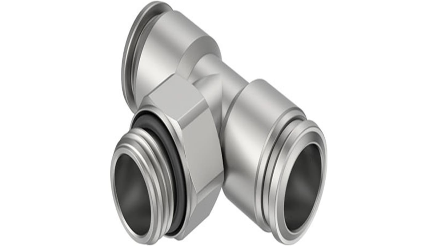 Festo NPQR Series Push-in Fitting, G 1/2 Male to Push In 16 mm, Threaded-to-Tube Connection Style, NPQR-T-G12