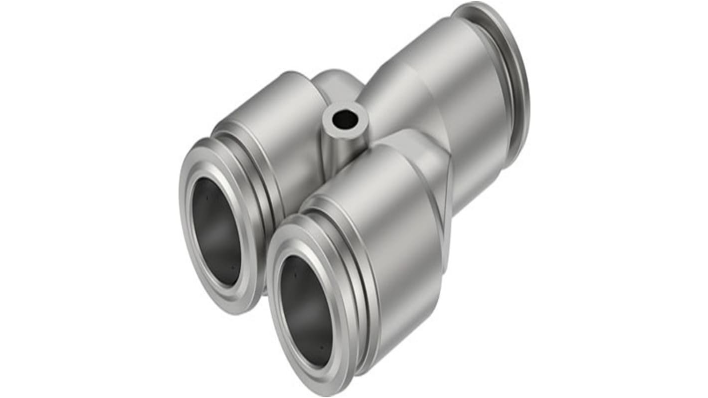 Festo NPQR Series Push-in Fitting, Push In 12 mm to Push In 12 mm, Tube-to-Tube Connection Style, NPQR-Y-Q12