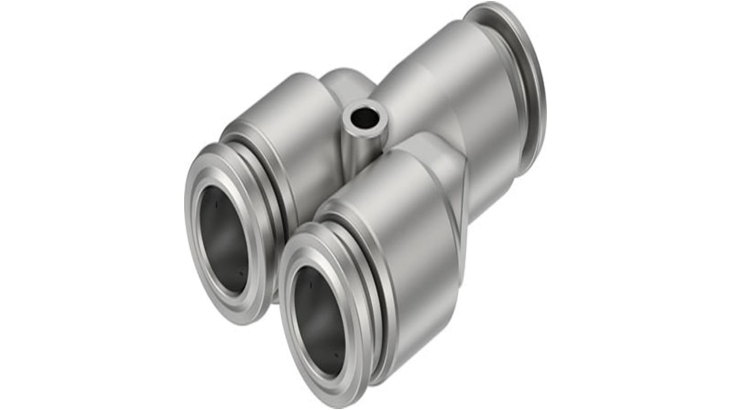 Festo NPQR Series Push-in Fitting, Push In 8 mm to Push In 8 mm, Tube-to-Tube Connection Style, NPQR-Y-Q8