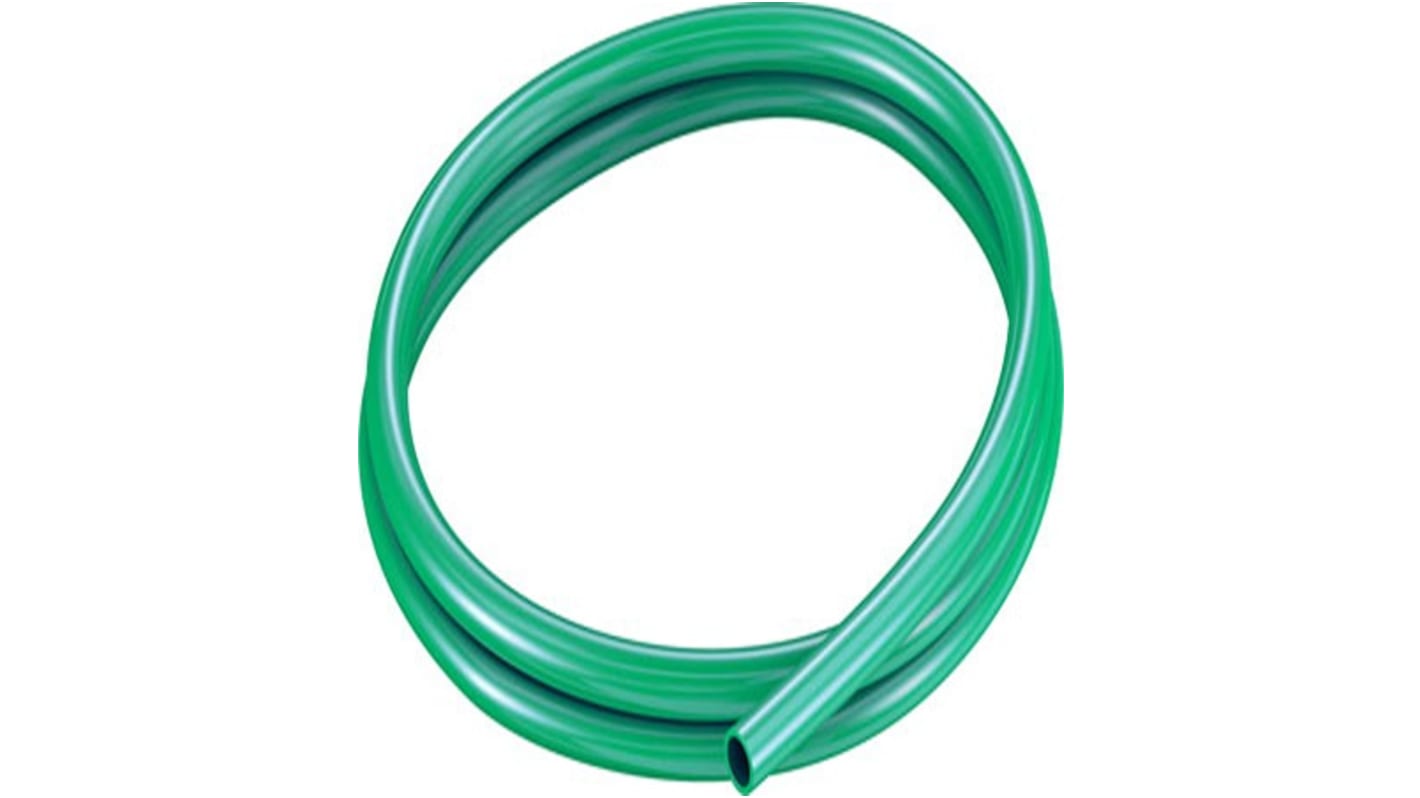 Tubo in plastica Verde Circolare x 7mm ID x 10mm OD