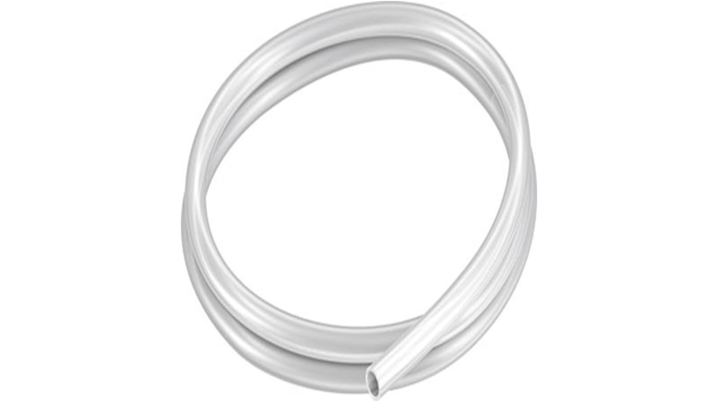 Tube en plastique, Naturel, Rond, Dia. 10mm x 7mm x 3mm