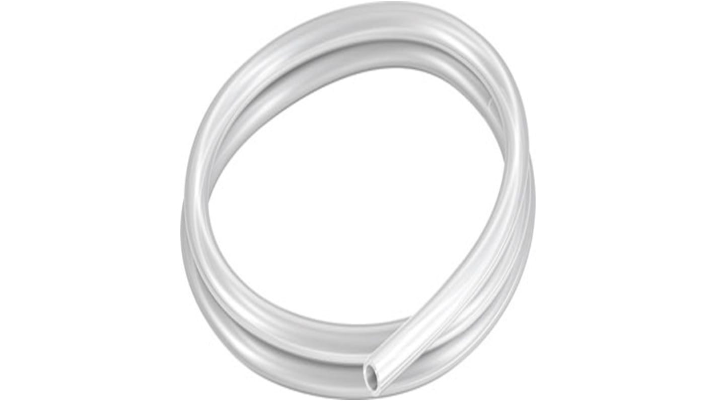 Tube en plastique, Naturel, Rond, Dia. 12mm x 8mm