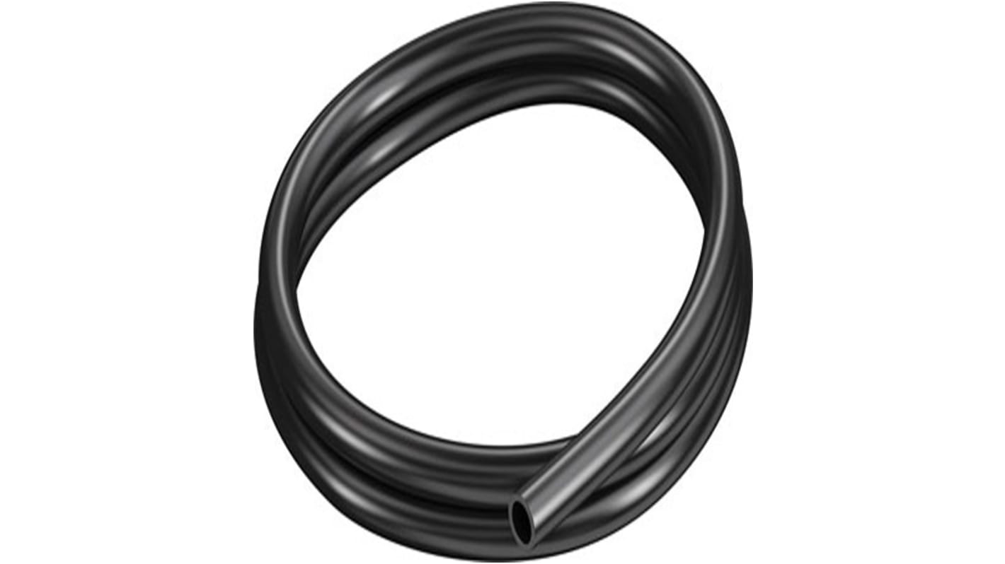 Tubo in plastica Nero Circolare x 9.8mm ID x 14mm OD x 4.2mm