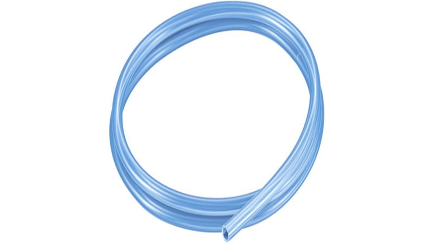 Tube en plastique, Bleu, Rond, Dia. 8mm x 5.7mm x 2.3mm