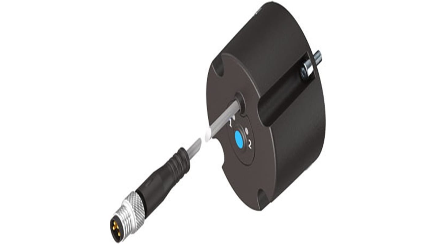 Festo Screw-clamped Hall Effect Sensor, NPN, PNP Output, 24 V, Barrel Body, >270 °, 30V