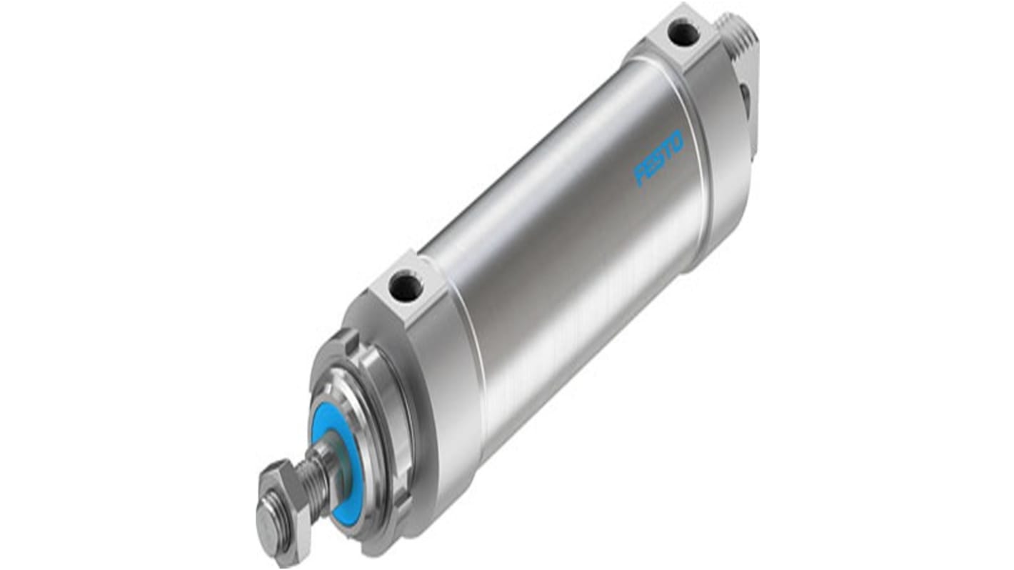 Festo Pneumatic Piston Rod Cylinder - DSNU-63-125, 63mm Bore, 125mm Stroke, DSNU Series, Double Acting