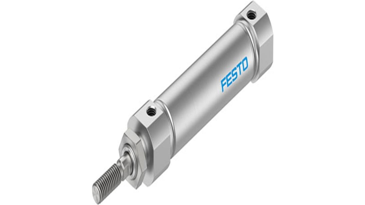 Festo Pneumatic Piston Rod Cylinder - DSNU-S-16, 16mm Bore, 200mm Stroke, DSNU Series, Double Acting