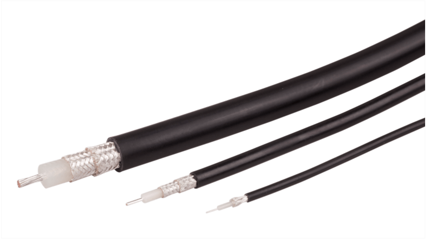 Huber+Suhner RADOX RF Series Cable, 1m, RG214 Coaxial, Unterminated