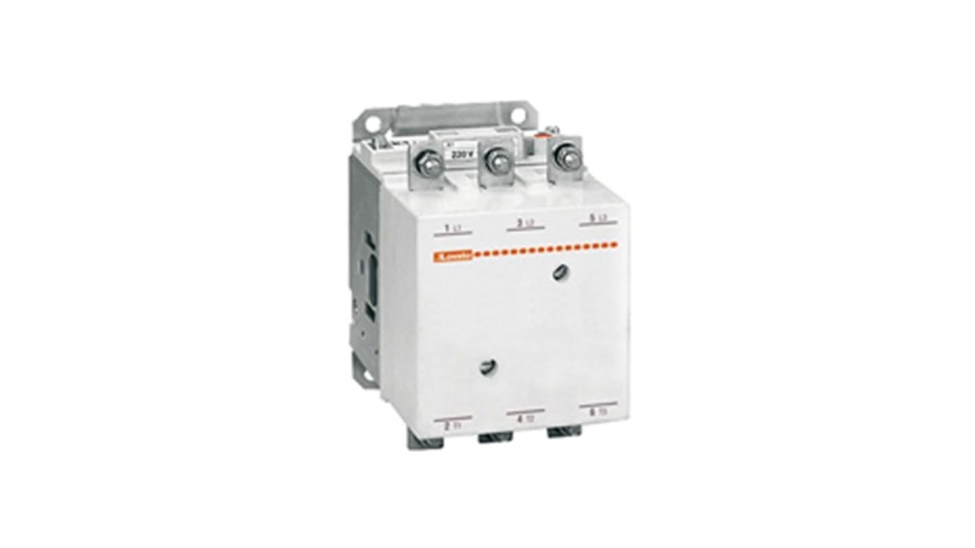 Contactor Lovato B250 de 3 polos, 265 A, bobina 415 Vac/dc, 212 kW