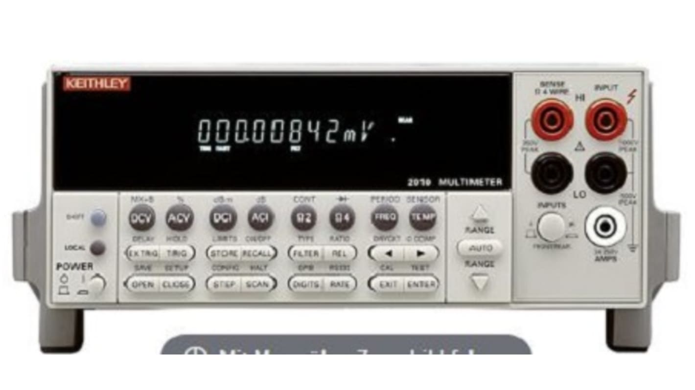 2010 Bench Digital Multimeter, True RMS, 3A dc Max, 750V ac Max