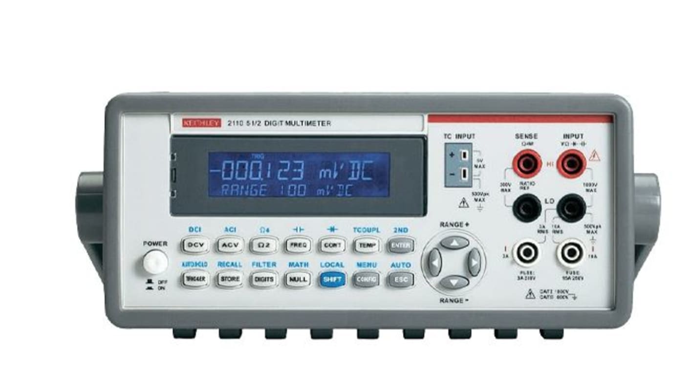 2110-100 Bench Digital Multimeter, True RMS, 10A ac Max, 10A dc Max, 750V ac Max