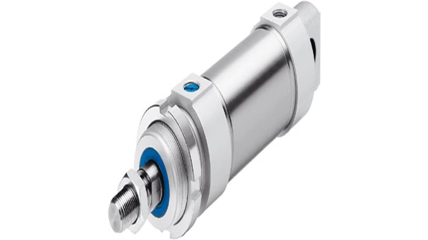 Pneumatic Roundline Cylinder - ESNU-40-10, 40mm Bore, 10mm Stroke, ESNU Series, Single Acting