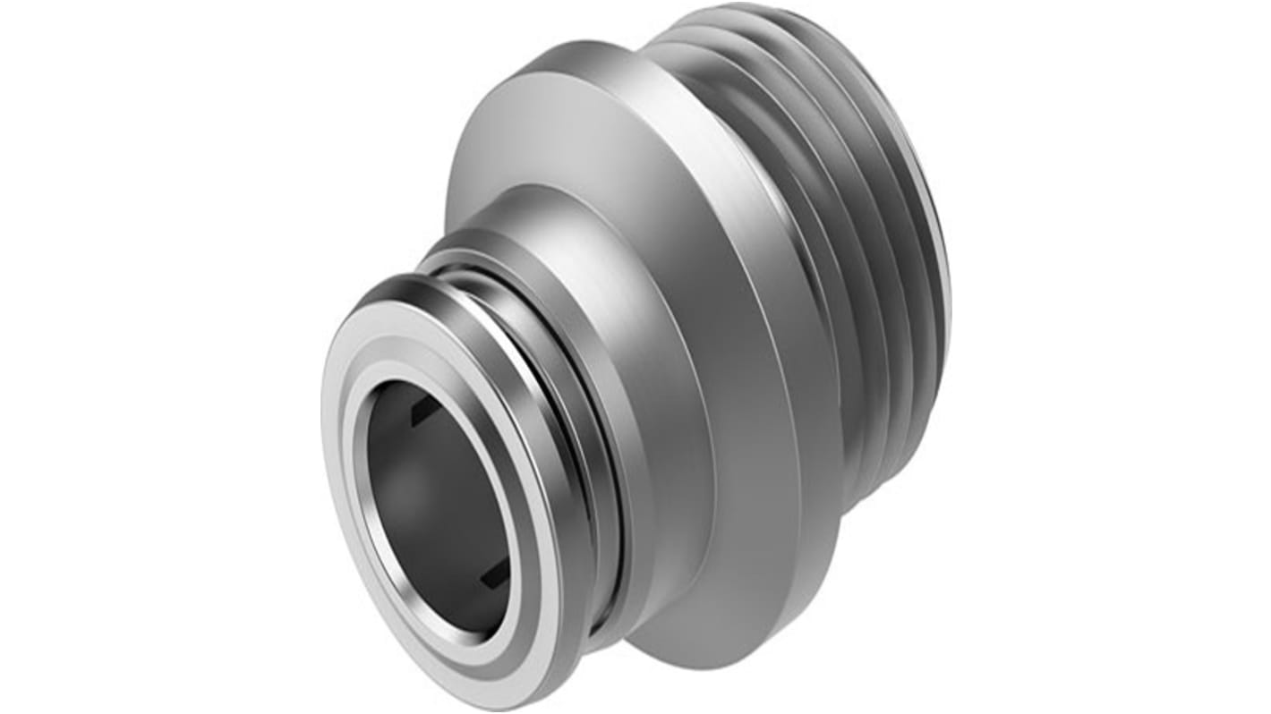 NPQR Series Straight Fitting, G 3/8 Male to 8 mm, Threaded-to-Tube Connection Style, NPQR-DK-G38