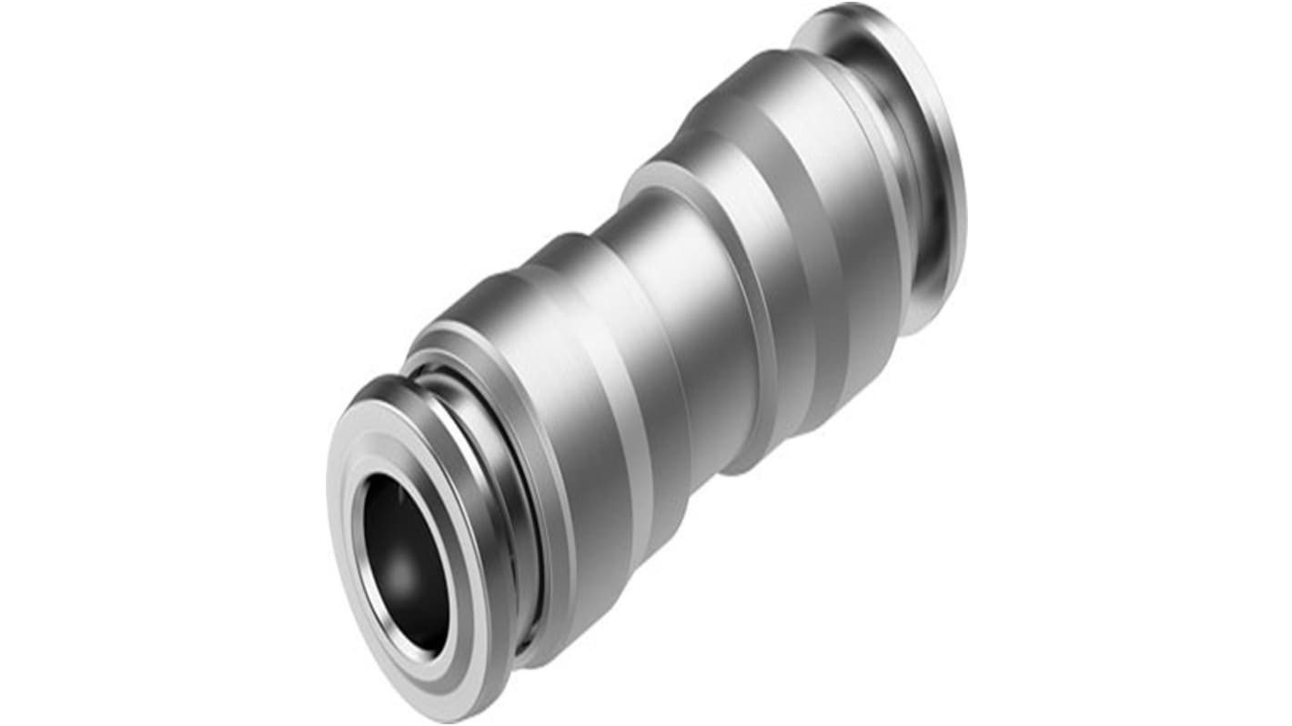 NPQR Series Push-in Fitting, Push In 6 mm to Push In 6 mm, Tube-to-Tube Connection Style, NPQR-D-Q6