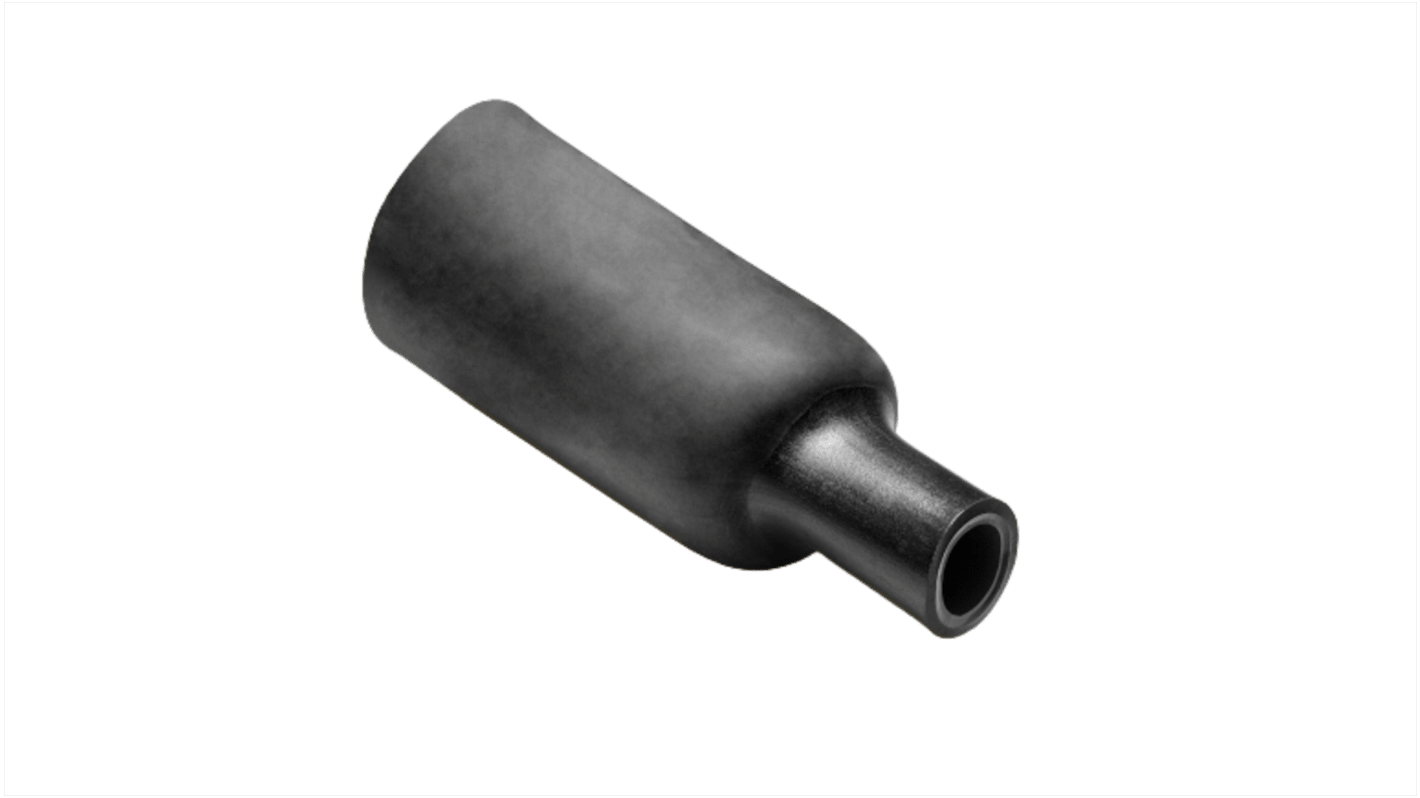 TE Connectivity Heat Shrink Tubing, Black 9mm Sleeve Dia. 3:1 Ratio, RAYCHEM DWHF Series